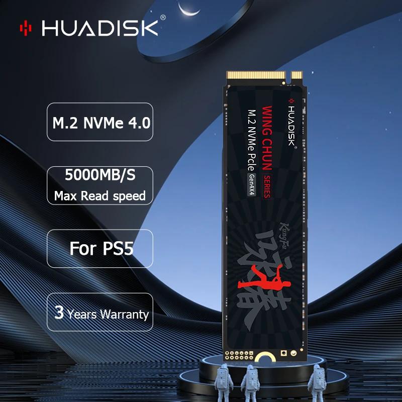 HUADISK  ָ Ʈ ̺, Ʈ PC PS5 ̸ӿ, NVMe M2 SSD, 2TB, 512GB, 1TB SSD, 2280 M.2 PCIe Gen 4.0x4 ϵ ũ